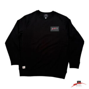 Black Heavyweight Organic Brushed Crew - JSL - jesuisla -